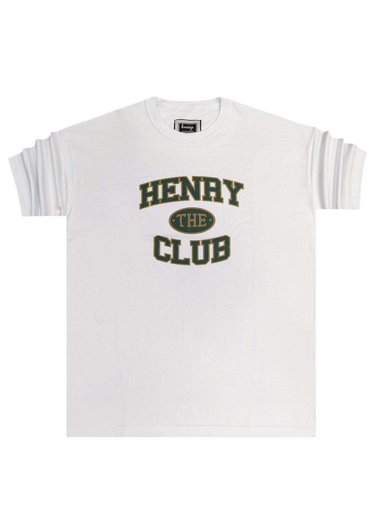 Henry Clothing 3-433 Ανδρικό T-shirt Κοντομάνικο Λευκό