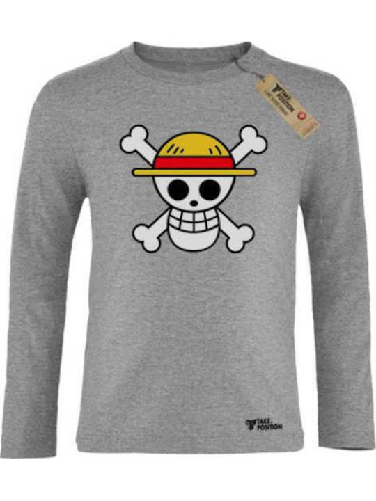 Takeposition Kids' Shirt Long Sleeve Gray One P...