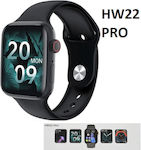 HW22 Pro 44mm Smartwatch (Μαύρο)