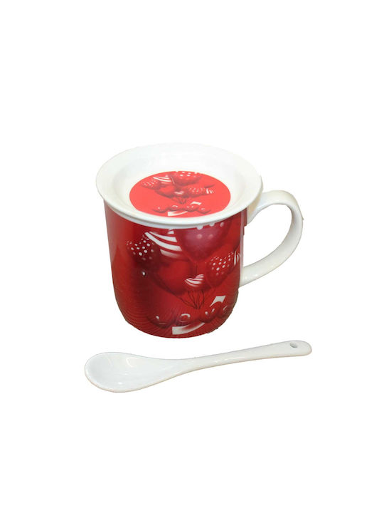 Tasse Keramik Rot 1Stück