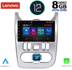 Lenovo Ηχοσύστημα Αυτοκινήτου για Dacia Duster / Logan / Sandero (Bluetooth/USB/AUX/WiFi/GPS) με Οθόνη Αφής 9"