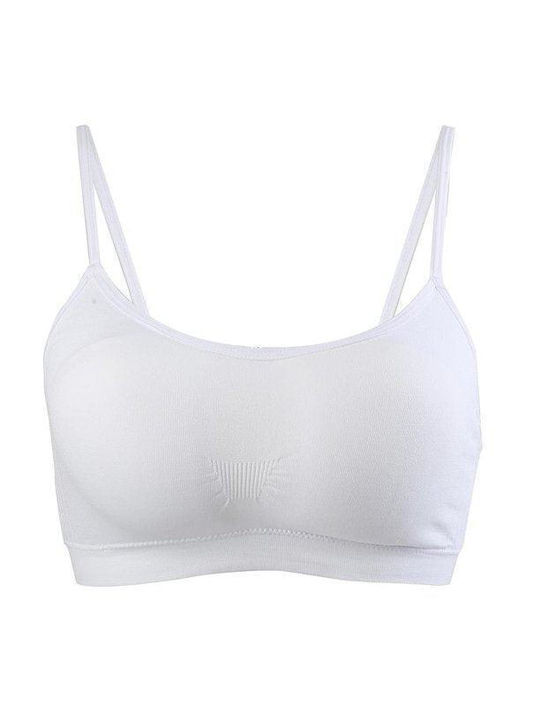 Body Glove Women's Sports Bra with Removable Padding White