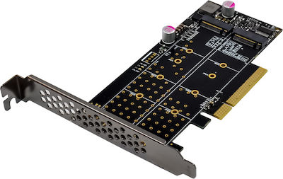 Powertech Card de control PCIe cu 2 porturi M.2