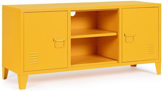 Телевизионно Мебел Cambridge Метален Жълт М120.5xД40xВ58.5см