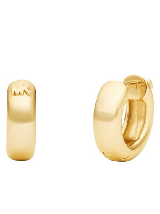 Michael Kors Premium Earrings Hoops made of Silver Gold Plated with Stones & Pearls