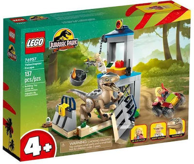 Lego Jurassic World Velociraptor Escape για 4+ ετών