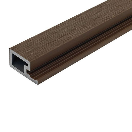 Showood Garduri Deck de Grădină din PVC 2.5x4.9x290buc 1buc Brown
