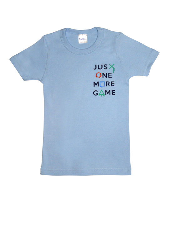 Pretty Baby Kids' Undershirt Short-sleeved Light Blue