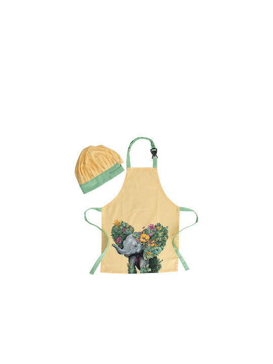 Maxwell & Williams Kids Apron with Chefs Hat Yellow 2pcs