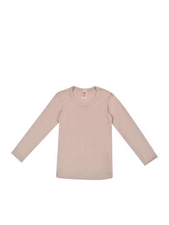 Nina Club Kids' Undershirt Long-sleeved Beige