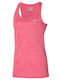 Mizuno Damen Sportlich Bluse Ärmellos Rosa