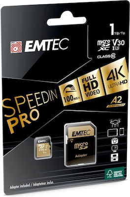 Emtec SpeedIN Pro microSDXC 1.0TB Clasa 10 U3 V30 A2