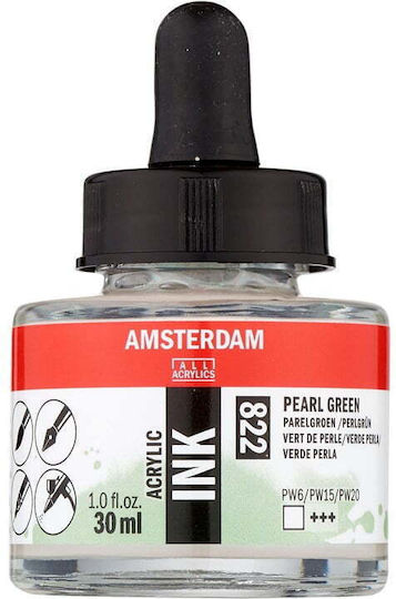 Royal Talens Amsterdam All Acrylics Set Culori Acrilice Pictură Pearl Green 822 30ml 1buc
