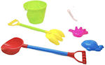 Beach Bucket Set with Accessories Green (4pcs)