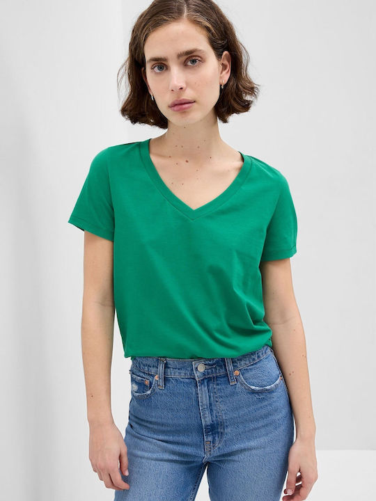 GAP Γυναικείο T-shirt Πράσινο