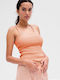 GAP Women's Summer Blouse Cotton Sleeveless Orange