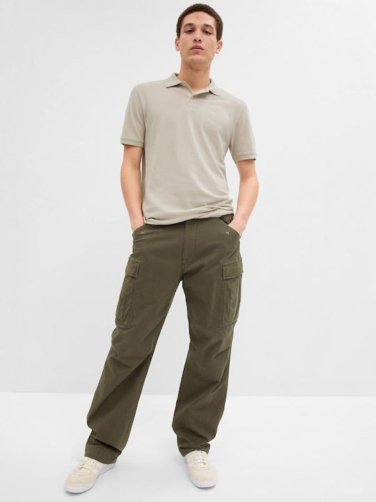 GAP Polo Herrenbluse Kurzarm Beiges