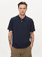Polo Kurzarmbluse Marineblau