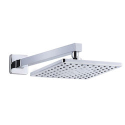 Karag Delos Square Showerhead 20.8x20.8cm with Arm 40cm