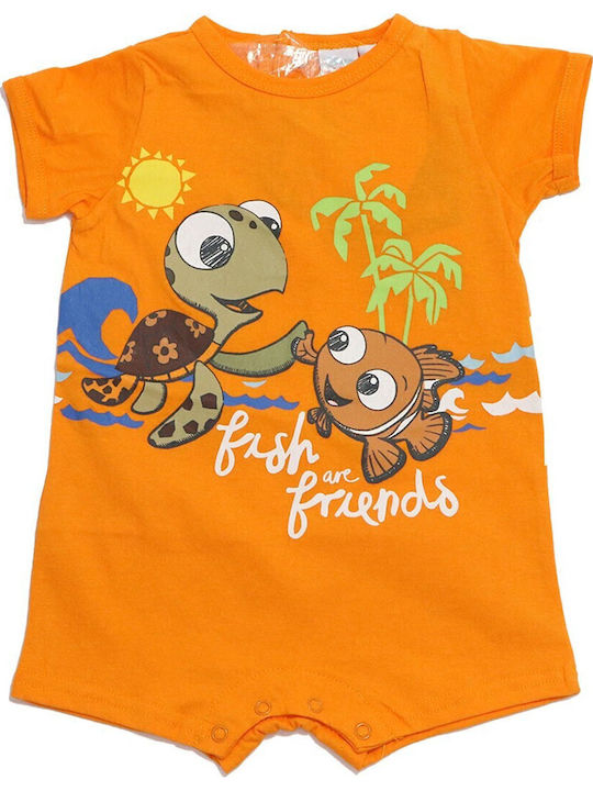 Disney Finding Nemo Body pentru Bebeluși Mâneca scurta Portocaliu