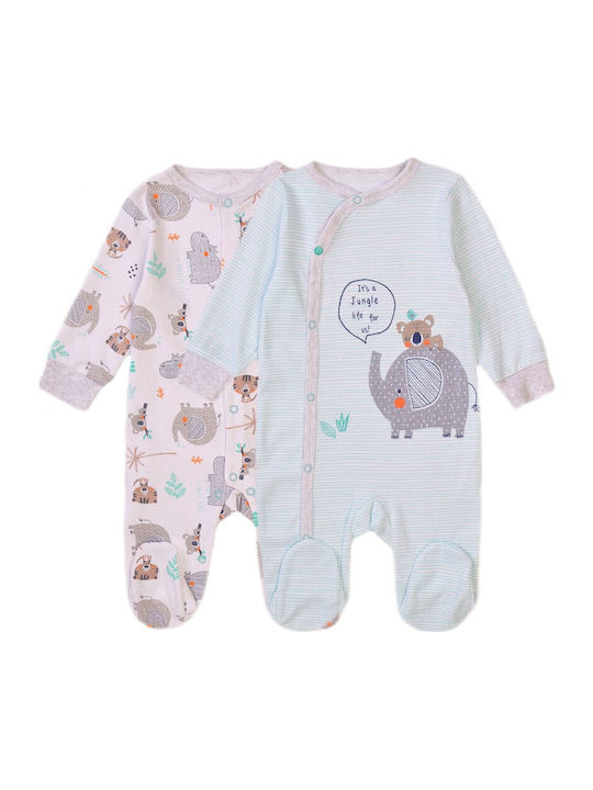 Minoti Set Babystrampler Langärmliges Mehrfarbig 2Stück