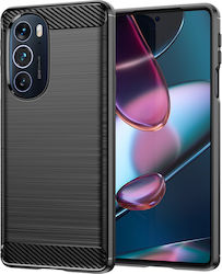 Techsuit Carbon Back Cover Σιλικόνης Μαύρο (Motorola Edge 30 Pro)