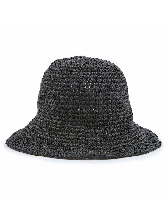 Verde Wicker Women's Cloche Hat Black