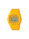 Casio Digital Watch Chronograph Battery with Yellow Rubber Strap