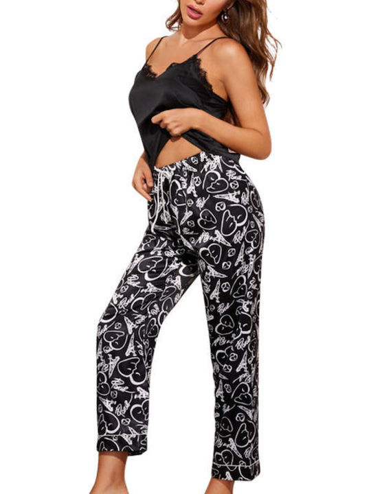 La Lolita Amsterdam Summer Women's Black Pyjama...