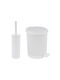 Sidirela Plastic Bathroom Trash Can and Basket Set 7lt White