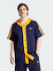 Adicolor Classics+ Tricou pentru bărbați cu mâneci scurte cu butoane Albastru marin