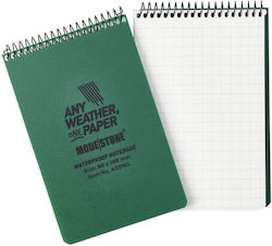 Waterproof notebook MIL 96x148mm Green | Modestone