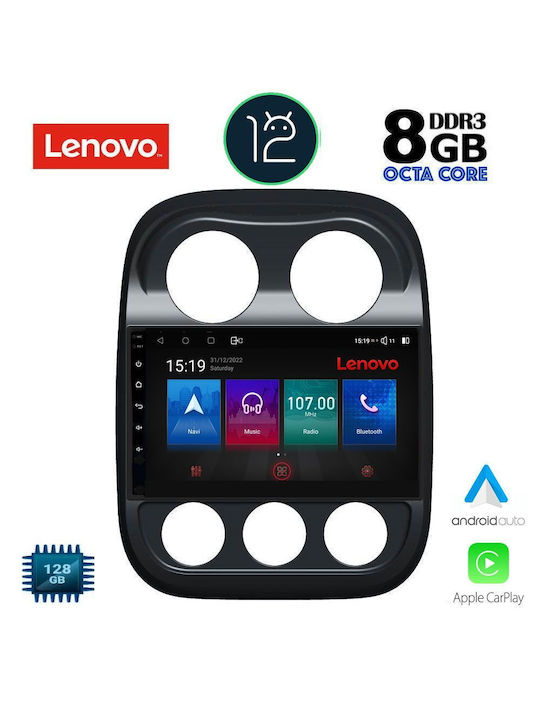 Lenovo Car-Audiosystem für Jeep Kompass / Patriot 2007-2016 (Bluetooth/USB/WiFi/GPS) mit Touchscreen 10.1"