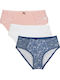 Selina Secret Γυναικεία Slip 3Pack με Δαντέλα