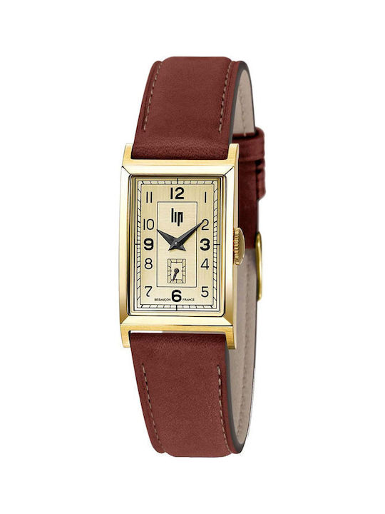 LIP Churchill T19 Brown Leather Strap