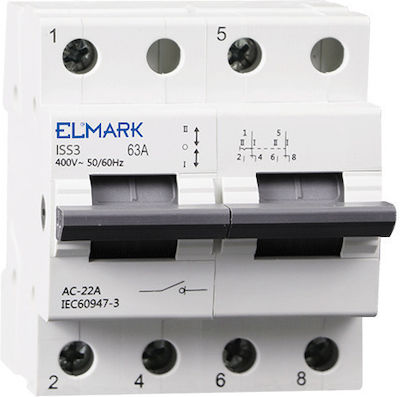 Elmark 2-Poles General Use Panel Push Button Switch 125A