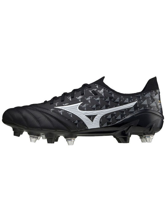Mizuno Morelia Neo III B Japan Low Football Shoes with Cleats Mix Black / Galaxy Silver / Black