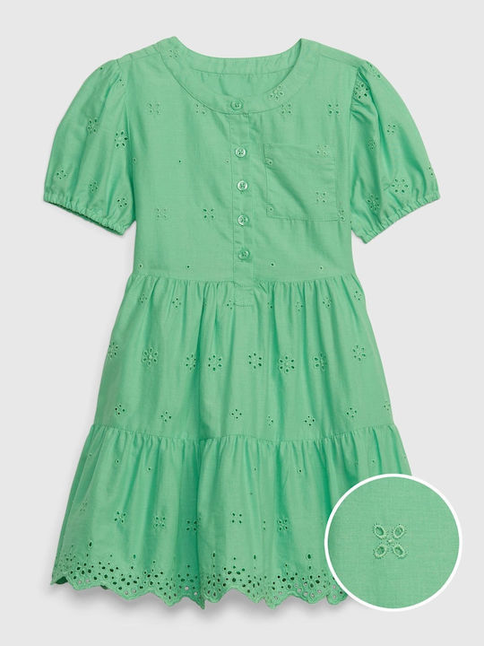 GAP Kids Dress Short Sleeve Green