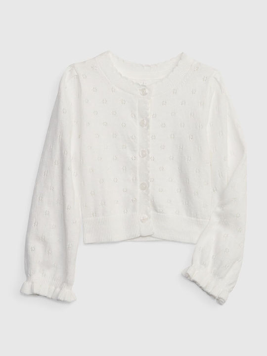 GAP Kids Cardigan Knitted White