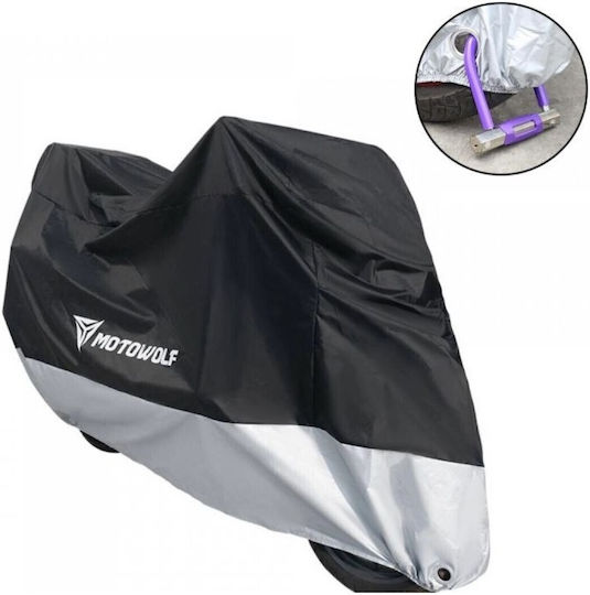Motowolf Калъф за мотоциклет Водоустойчив XΧL М245xШ105xВ125см.