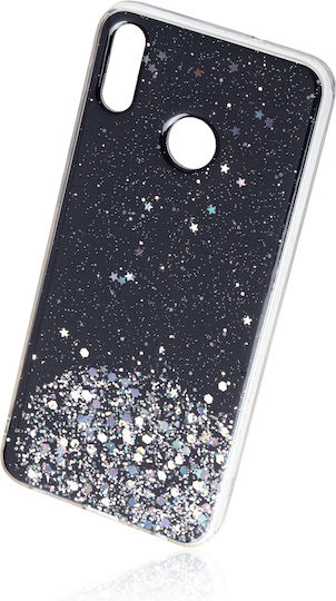 Naxius Glitter Задна корица Силикон Черен (Honor 8X)