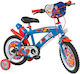 SUPERMAN 16" Bicicletă pentru copii BMX cu Cadru din Aluminiu Albastru