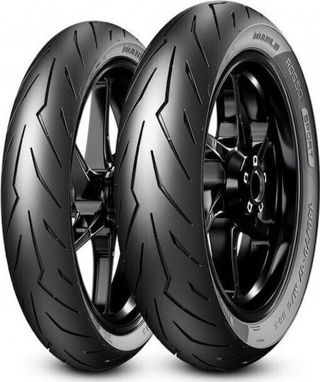 Pirelli Diablo Rosso 100/80-17 52S Pe Șosea Anvelopă Pentru Motocicletă Față și Spate