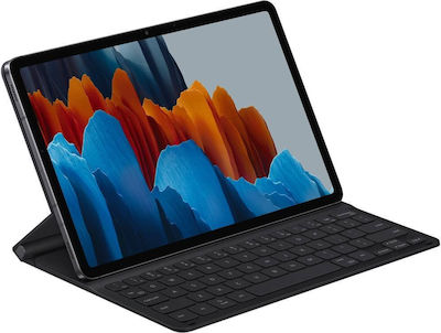 Samsung Slim Flip Cover Piele artificială cu Tastatură Engleză SUA Negru (Galaxy Tab S7) EF-DT630BBGGDE