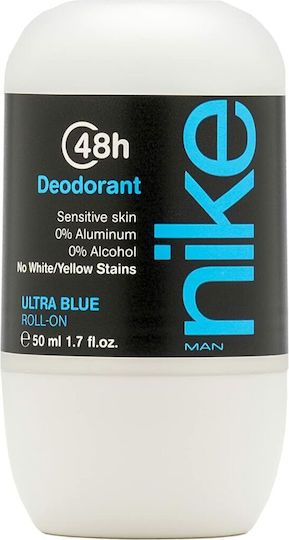 Nike Ultra Blue Deodorant 48h Roll-On Aluminium Free 50ml