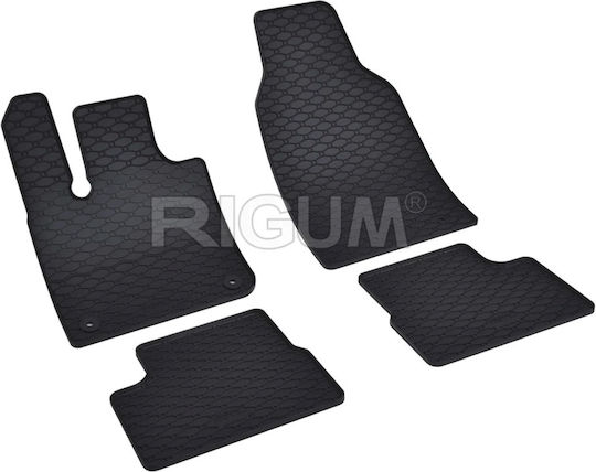 Rigum Set of Front and Rear Mats 4pcs for Kia Optima 2021+ Black