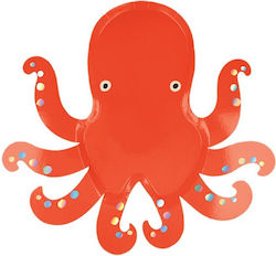 Meri Meri Octopus Platte für Party 8Stück