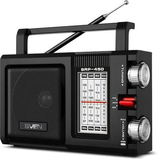 Sven SRP-450 Tragbares Radio Schwarz
