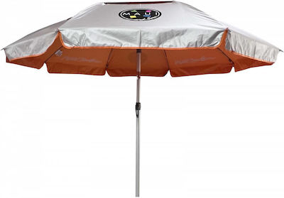 Maui & Sons Beach Umbrella Aluminum Diameter 1.9m with UV Protection and Air Vent Orange