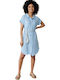 Mexx Summer Mini Shirt Dress Dress Light Blue
